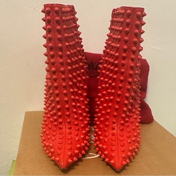 Christian Louboutin Snakilta Black Booties - Picture 8 of 10